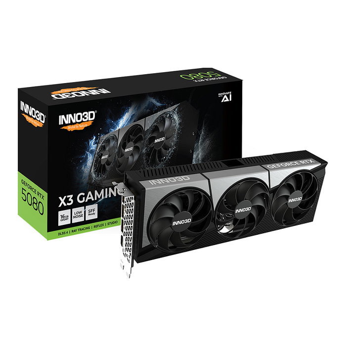 Inno3D RTX 5080 16GB GDDR7 X3 Gaming OC 3Fan Tarjeta Gráfica Inno3D RTX 5080 16GB GDDR7 X3 Gaming OC 3Fan Tarjeta Gráfica