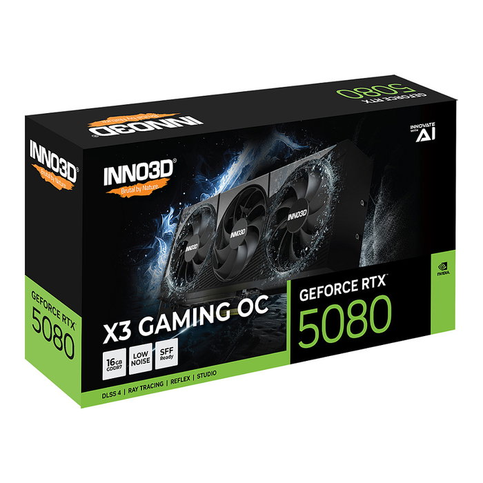 Inno3D RTX 5080 16GB GDDR7 X3 Gaming OC 3Fan Tarjeta Gráfica Inno3D RTX 5080 16GB GDDR7 X3 Gaming OC 3Fan Tarjeta Gráfica