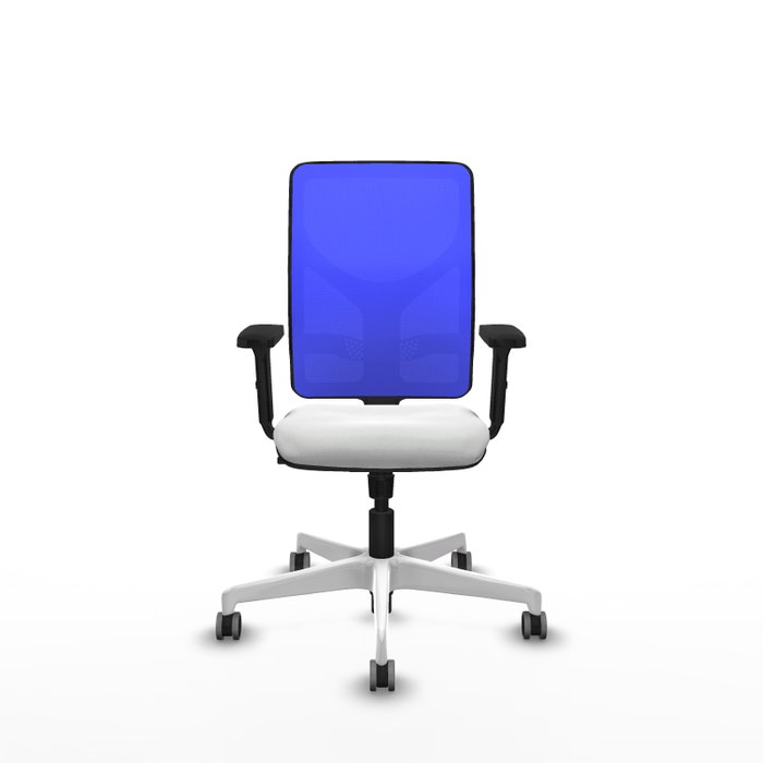 PIQUERAS Y CRESPO Silla de oficina Motilla con mecanismo Sincro, Azul y Blanco PIQUERAS Y CRESPO Silla de oficina Motilla con mecanismo Sincro, Azul y Blanco