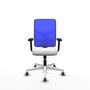 PIQUERAS Y CRESPO Silla de oficina Motilla con mecanismo Sincro, Azul y Blanco