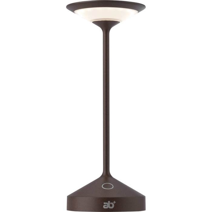 ab+ Tempo Mini Lámpara de Mesa Portátil Corten