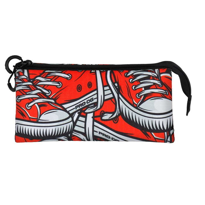 Pro-Dg Estuche Portatodo Triple Sneak PRO-DG Rojo Ripstop 10x23.5x5 cm
