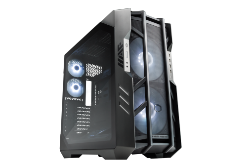 Cooler Master HAF700 THE BERSERKER - Caja PC Full Tower, Cristal Templado, ATX, EATX, Ventiladores ARGB, Gris/Titanio