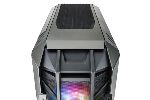 Cooler Master HAF700 THE BERSERKER - Caja PC Full Tower, Cristal Templado, ATX, EATX, Ventiladores ARGB, Gris/Titanio