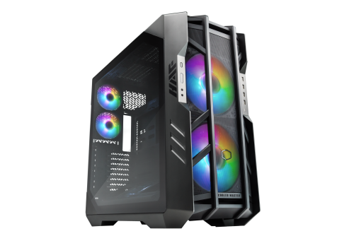 Cooler Master HAF700 THE BERSERKER - Caja PC Full Tower, Cristal Templado, ATX, EATX, Ventiladores ARGB, Gris/Titanio