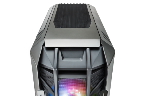 Cooler Master HAF700 THE BERSERKER - Caja PC Full Tower, Cristal Templado, ATX, EATX, Ventiladores ARGB, Gris/Titanio