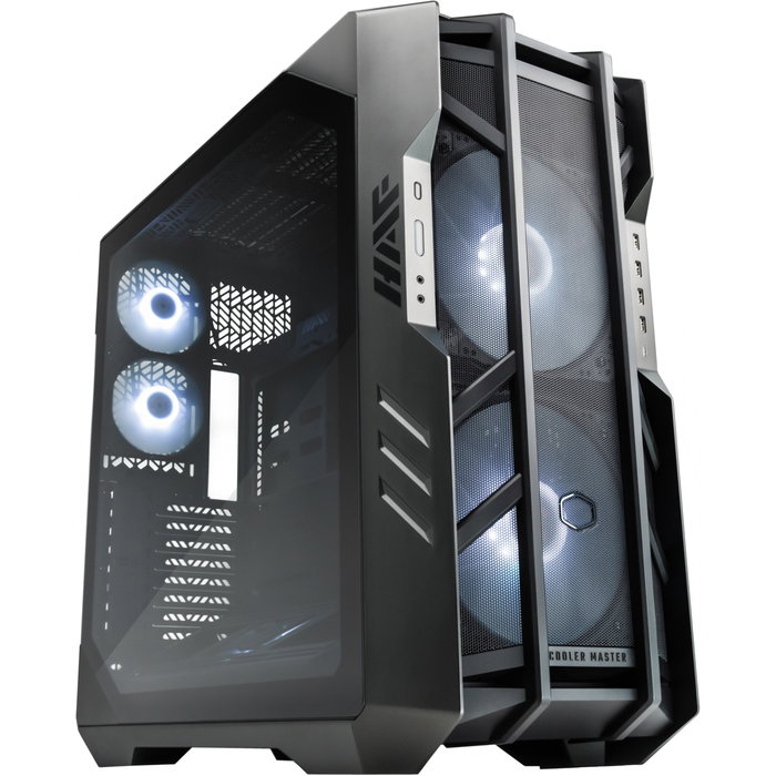 Cooler Master HAF700 THE BERSERKER - Caja PC Full Tower, Cristal Templado, ATX, EATX, Ventiladores ARGB, Gris/Titanio