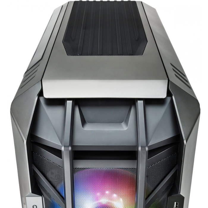 Cooler Master HAF700 THE BERSERKER - Caja PC Full Tower, Cristal Templado, ATX, EATX, Ventiladores ARGB, Gris/Titanio