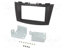 ACV Bastidor de montaje de radio 2 DIN para Suzuki, Negro