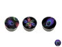 DKD Home Decor Espejo de Aluminio Colección PEACOCK Surtido de 3