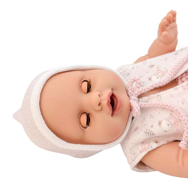 Berjuan Muñeca Baby Susu Niña Vichy Rosa de 38 cm con Voz en Español - Ref: 6010-26