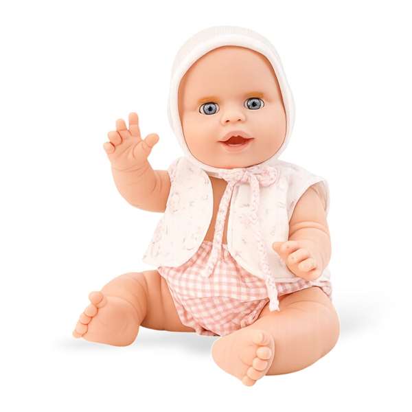 Berjuan Muñeca Baby Susu Niña Vichy Rosa de 38 cm con Voz en Español - Ref: 6010-26