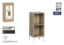 Moblekit Estantería de cubos ESKA con 2 compartimentos y patas de metal