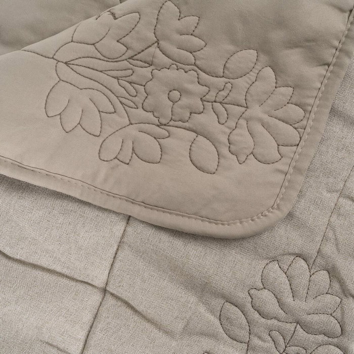 Ixia Colcha Taupe Poliéster 240 x 260 cm