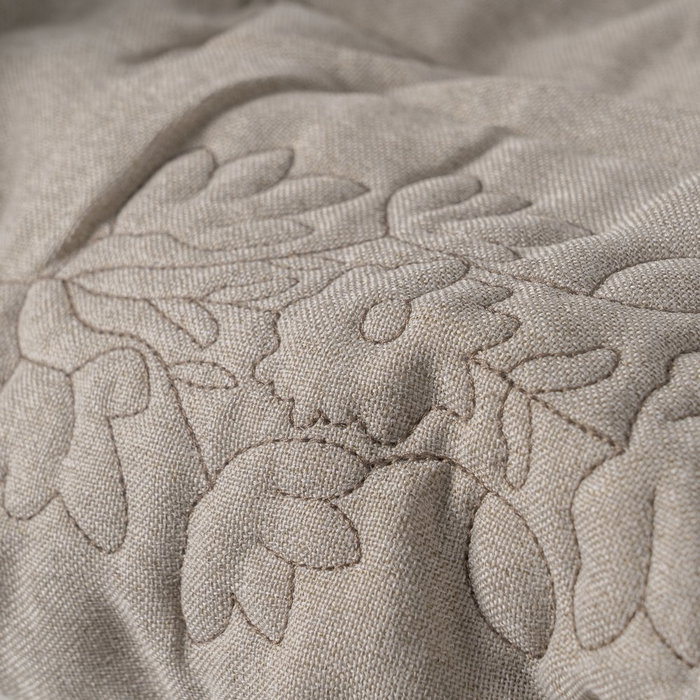 Colcha Taupe Poliester Dormitorio 240 X 260 cm