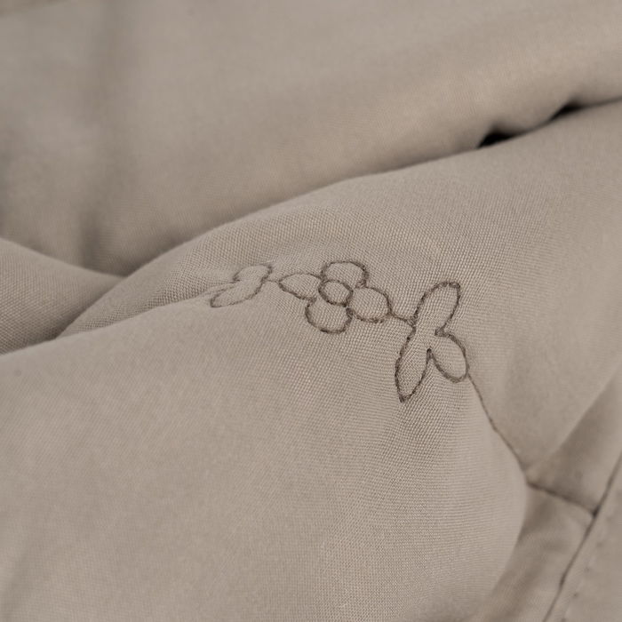 Colcha Taupe Poliester Dormitorio 240 X 260 cm