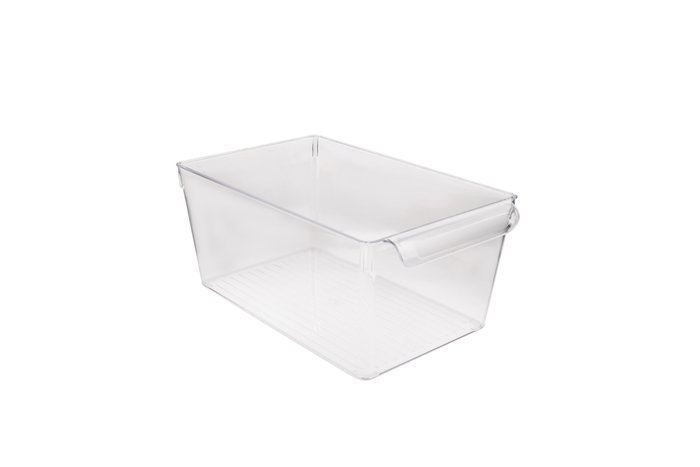 Hermia Organizador de Frigorífico Plástico Transparente sin BPA 20 x 32.5 x 14 cm Set 3 Piezas