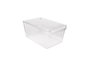 Hermia Organizador de Frigorífico Plástico Transparente sin BPA 20 x 32.5 x 14 cm Set 3 Piezas