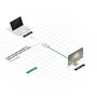 Lindy Cable adaptador Mini-DP (M)/DP (H) Premium blanco, 0,15 m