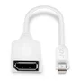 Lindy Cable adaptador Mini-DP (M)/DP (H) Premium blanco, 0,15 m