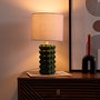 Home Deco Factory Lámpara De Cerámica Verde Colección Cocooning