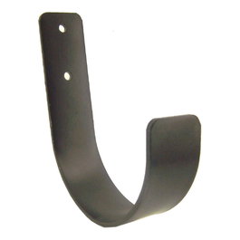 Mottez Gancho plano de hierro Negro 3 x 10 x 12 cm