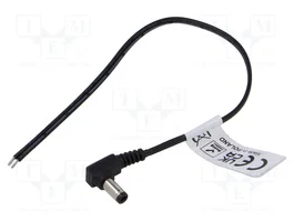 ESPE Cable de alimentación plano DC 5,5/2,5 angular 0,25 m