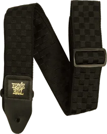 Ernie Ball Correa Guitarra Bajo Jacquard Black Checkers