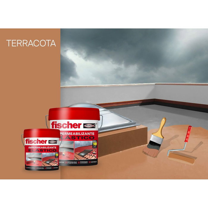 Fischer Impermeabilizante MS Líquido Marrón/Teja 1 kg Fischer Impermeabilizante MS Líquido Marrón/Teja 1 kg
