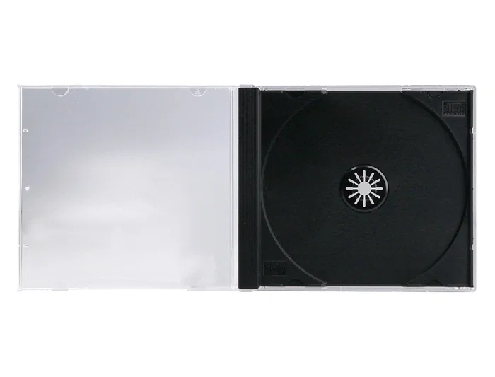 Q-connect Caja CD/DVD con Interior Negro - Pack 10 Unidades - Almacenamiento y Protección
