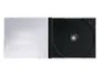 Q-connect Caja CD/DVD con Interior Negro - Pack 10 Unidades - Almacenamiento y Protección