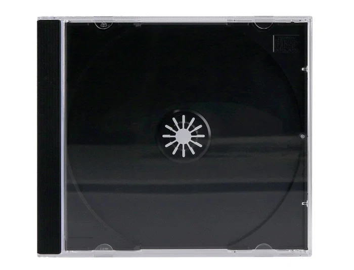 Q-connect Caja CD/DVD con Interior Negro - Pack 10 Unidades - Almacenamiento y Protección