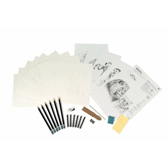 Royal Langnickel Juego de Arte para Sketching Adventure Made Easy Caja de 9 Dibujos