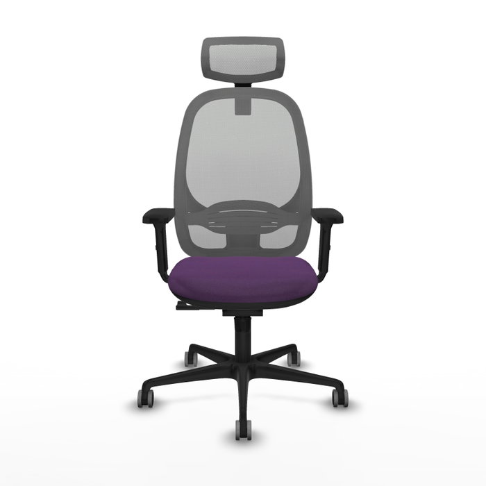 PIQUERAS Y CRESPO Silla de oficina Cilanco con mecanismo Sincro, Morada y Gris PIQUERAS Y CRESPO Silla de oficina Cilanco con mecanismo Sincro, Morada y Gris
