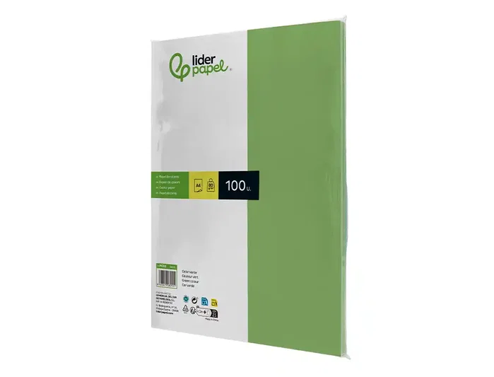 Liderpapel Papel de color verde DIN A4 80g, 100 hojas