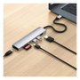 Satechi USB-C Slim Multi-Port Hub (7 en 1) ST-P7SS, Silber