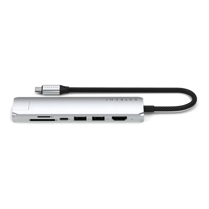 Satechi USB-C Slim Multi-Port Hub (7 en 1) ST-P7SS, Silber