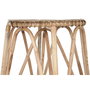 DKD Home Decor Taburete de Mimbre Apilable Natural
