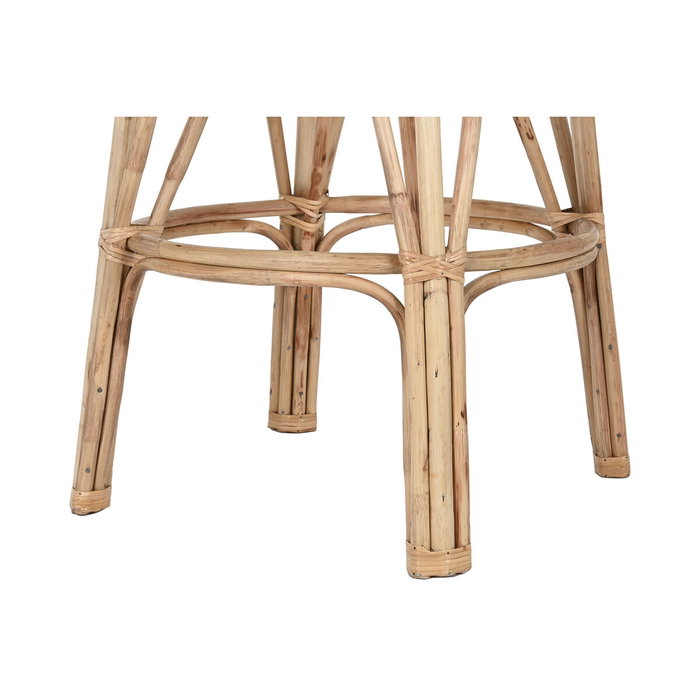 DKD Home Decor Taburete de Mimbre Apilable Natural