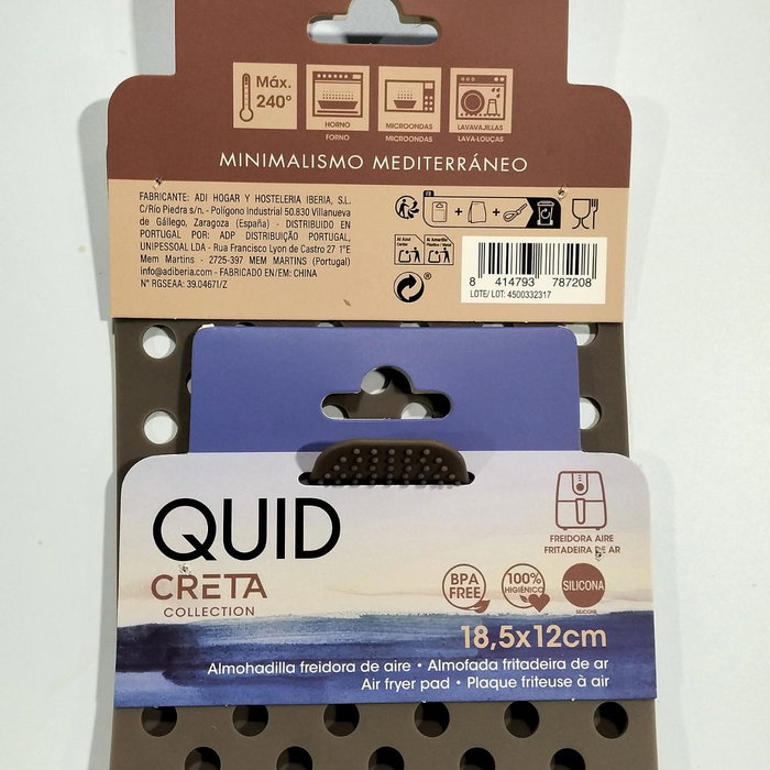 Quid Almohadilla Rectangular para Freidora de Aire Creta Marrón 18,5x12x2 cm Quid Almohadilla Rectangular para Freidora de Aire Creta Marrón 18,5x12x2 cm