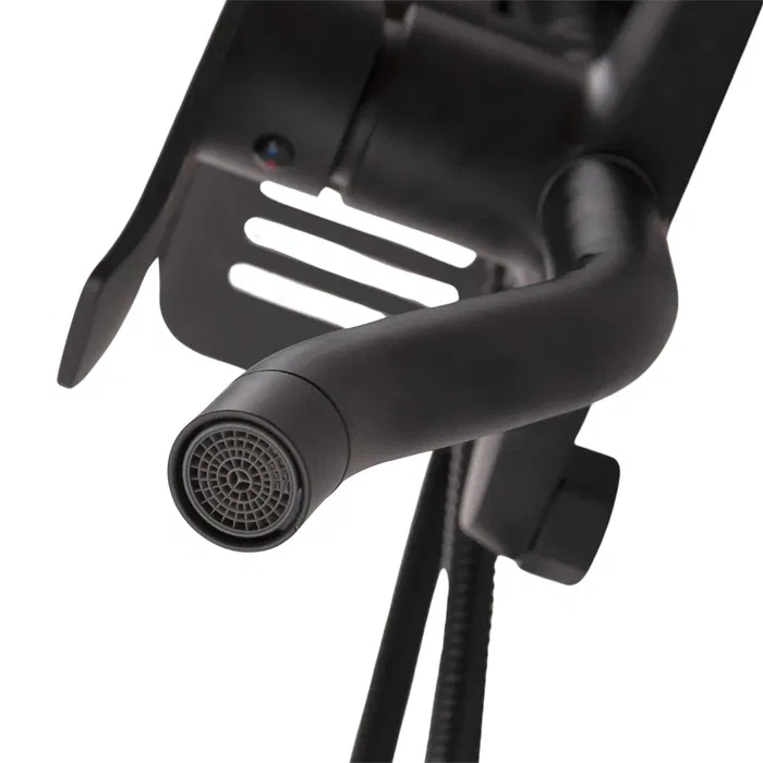 Conjunto Ducha Latón/Zinc-ABS Negro Agua Caliente-Fría Monomando QLI-FA-3019