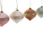 DKD Home Decor Set de 12 Bolas de Decoración de Espuma y Poliéster Multicolor Surtidas
