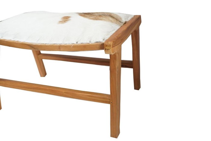 DKD Home Decor Descalzadora Colonial Marrón Natural Teca y Piel 47 x 42 x 65 cm DKD Home Decor Descalzadora Colonial Marrón Natural Teca y Piel 47 x 42 x 65 cm