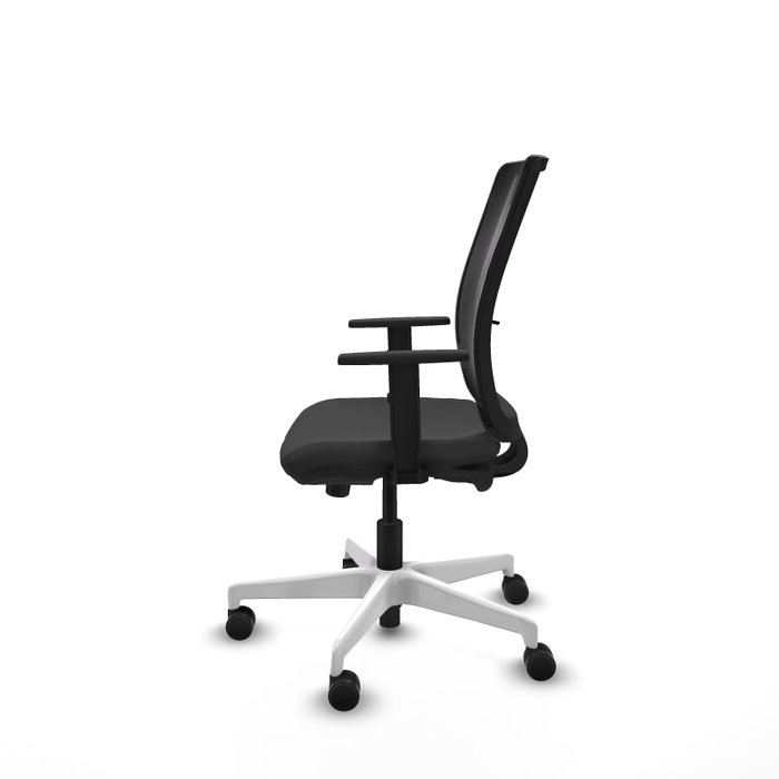 PIQUERAS Y CRESPO Silla de oficina Haches con mecanismo Sincro/Traslack, Gris oscuro y Negro