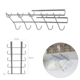 ORYX Colgador de Tazas Gris para 10 Unidades