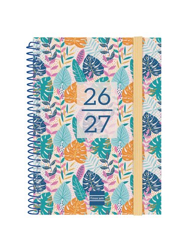 Finocam Agenda Secundaria Espiral Tropical Curso 2026-2027 120x164mm SVH