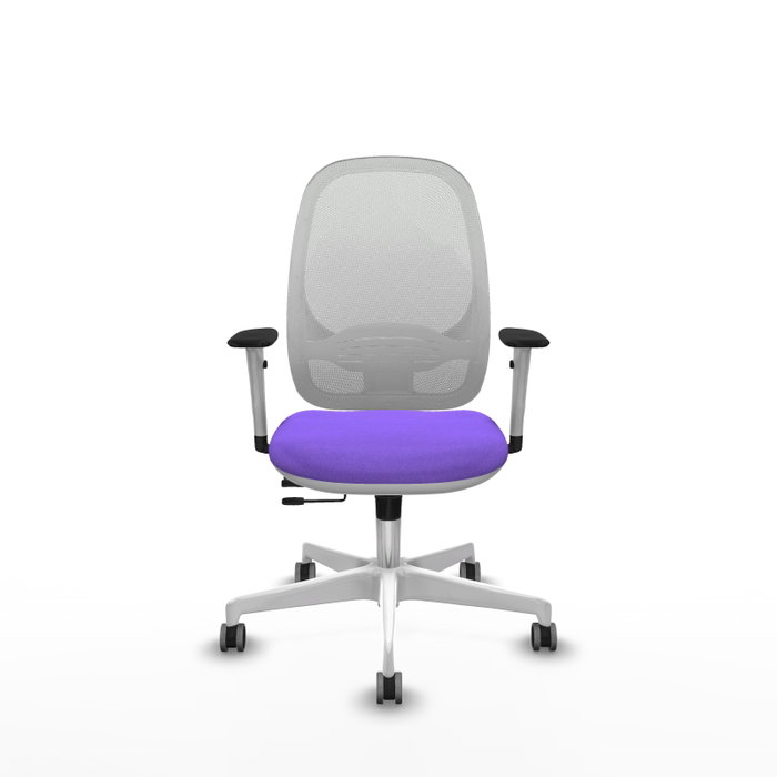 PIQUERAS Y CRESPO Silla de oficina Cilanco Lila y Blanco con Mecanismo Sincro/Traslack PIQUERAS Y CRESPO Silla de oficina Cilanco Lila y Blanco con Mecanismo Sincro/Traslack
