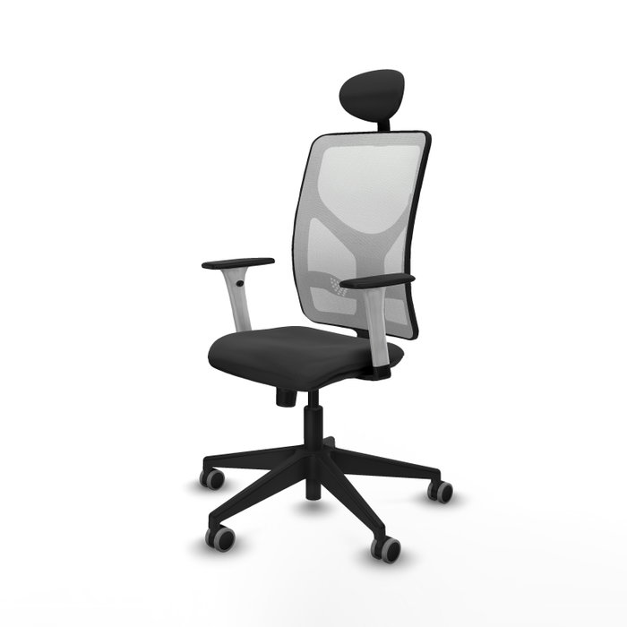 PIQUERAS Y CRESPO Silla de oficina Motilla con mecanismo Sincro, Gris oscuro y Blanco PIQUERAS Y CRESPO Silla de oficina Motilla con mecanismo Sincro, Gris oscuro y Blanco