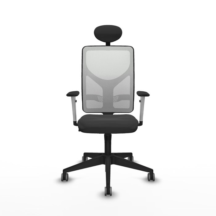 PIQUERAS Y CRESPO Silla de oficina Motilla con mecanismo Sincro, Gris oscuro y Blanco PIQUERAS Y CRESPO Silla de oficina Motilla con mecanismo Sincro, Gris oscuro y Blanco