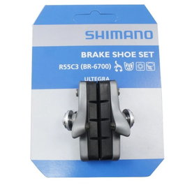 Shimano R55C3 Juego de Portazapatas para Zapatas Ultegra BR-6700 Negro/Gris